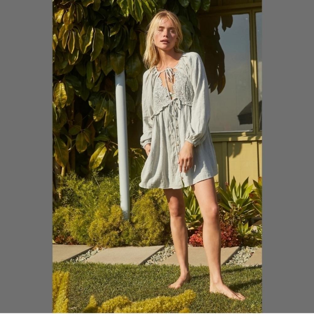 NWOT Free People Summer Struttin Cotton Mini Dress - Size Small